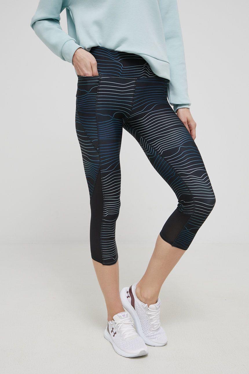 กางเกงวิ่ง Reebok Printed Capri Running Tights Women ‘Night Black’ (S,M)