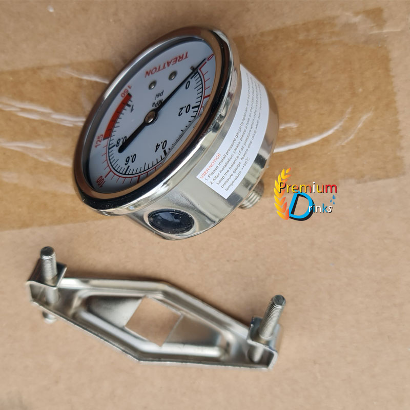 เกจวัดแรงดัน(Pressure Gauge) แบบยึดด้านหลัง 150PSI ยี่ห้อ Teratton