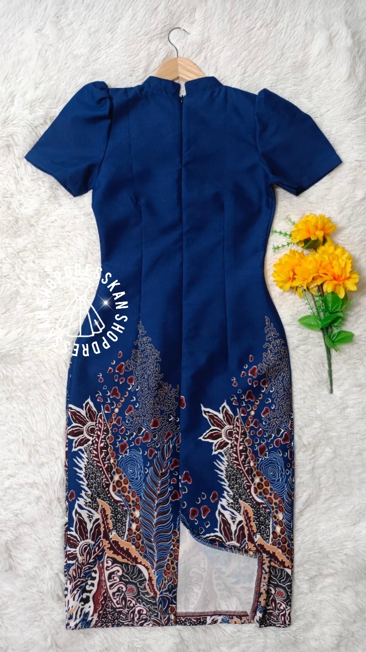 ✔️พร้อมส่ง : [ S-M-L-XL-2XL-3XL] :: ชุดเดรสผ้าคอตตอนลายเชิง ทรงสวย ซิปซ่อนหลัง งานอัดกาวทั้งชุด ผ้าเนื้อดีสีสด ลายคมชัด ใส่สบายไม่ร้อน สำเนา