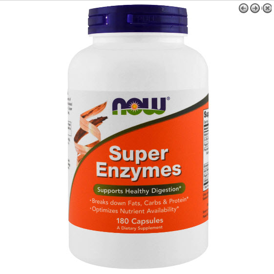 Now Foods, Super Enzymes, 180 Capsules