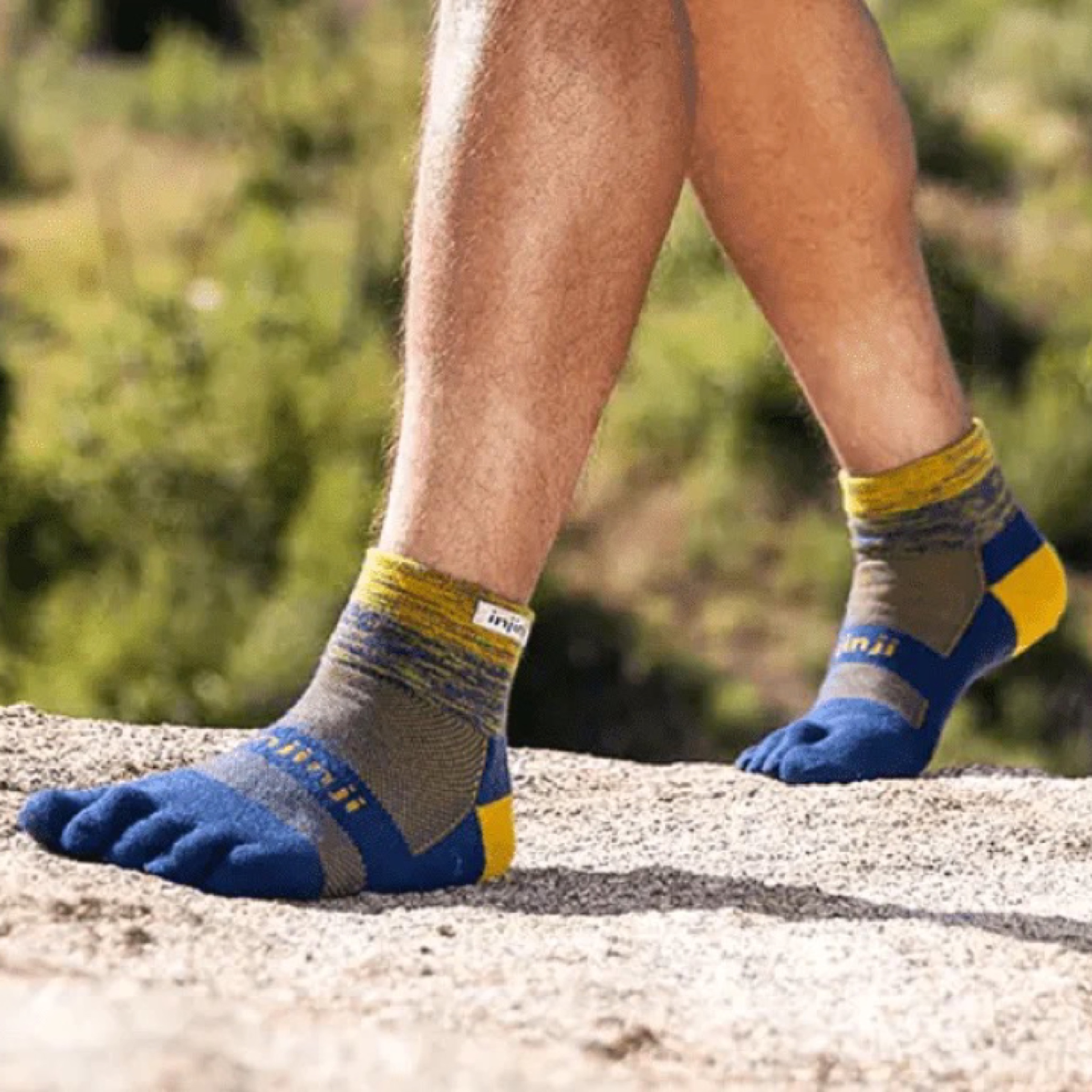ถุงเท้าวิ่ง Injinji Trail Ankle Running Socks ‘3สี‘ (M)