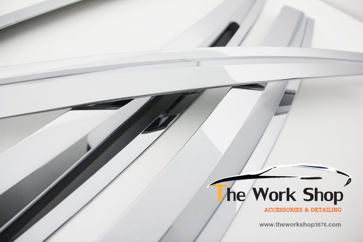 Chrome Door Visor for Rio 4 Door ( กันสาดแบบโครเมี่ยม )