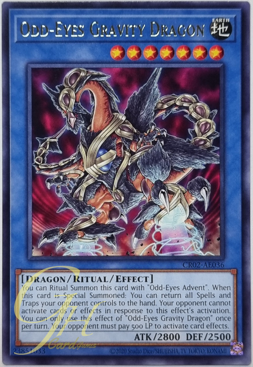 Yugioh [CR02-AE036] Odd-Eyes Gravity Dragon (Rare)