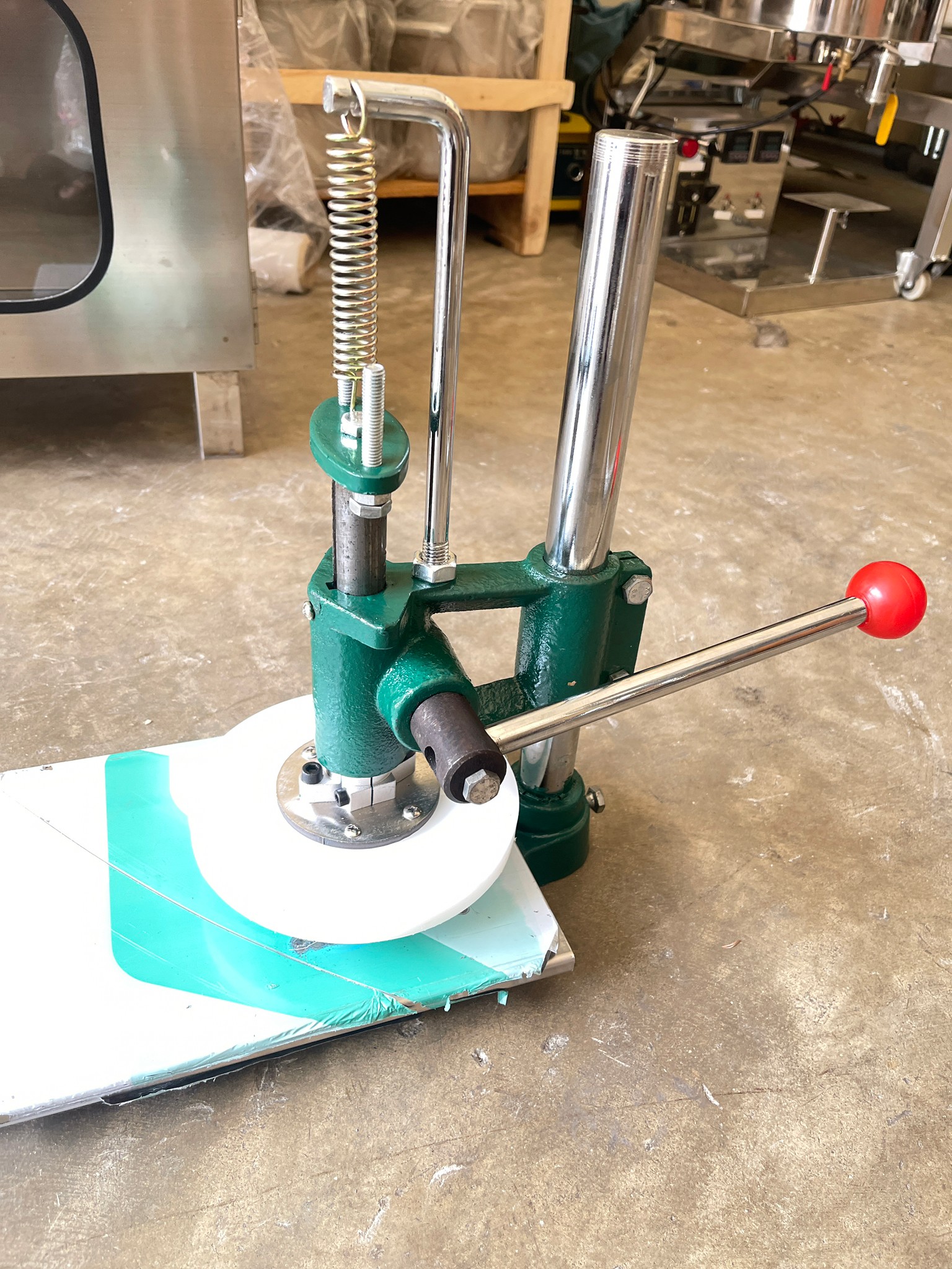 เครื่องกดแป้ง เครื่องกดแบบมือโยก press Manual Dough Cake Machine