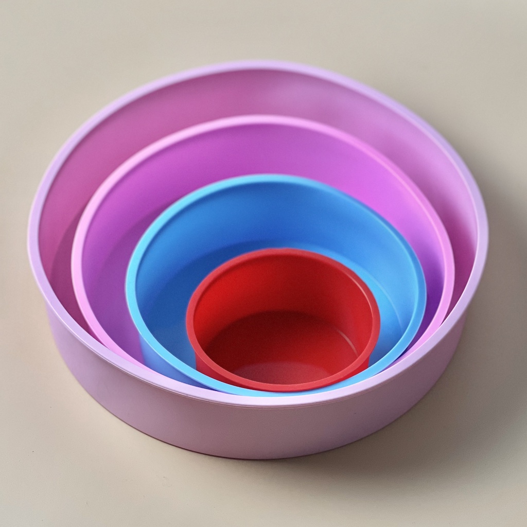 พิมพ์ขนมซิลิโคน ปอนด์เค้กวงกลม ครบทุกไซส์ ครึ่งปอนด์,1ปอนด์,2ปอนด์,3ปอนด์