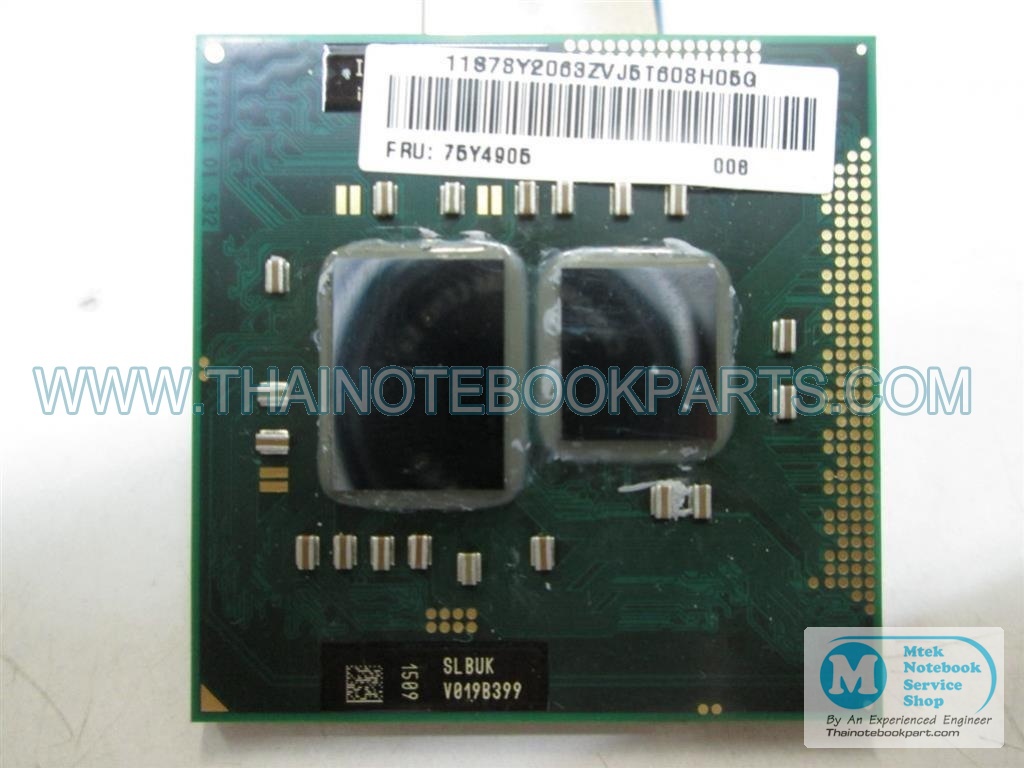 MT05812 ซีพียู CPU Intel Core i3-370M ความเร็ว 2.4GHz, Cache 3MB, Socket G1 - SLBUK (มือสอง) 2