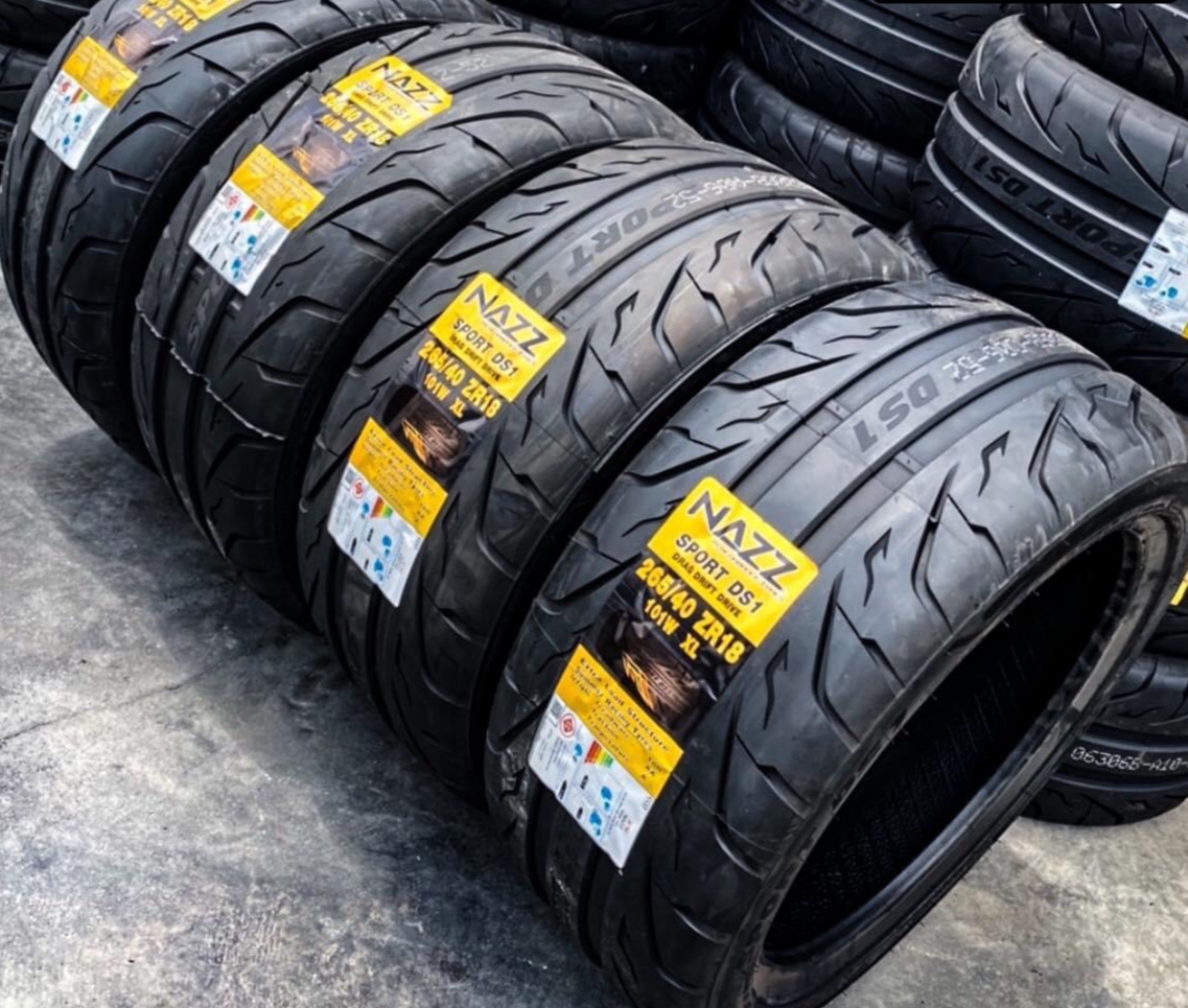 ยางซอฟ NAZZ ขอบ18 265/40-18 295/35-18 ชุด 12000 เท่านั้น