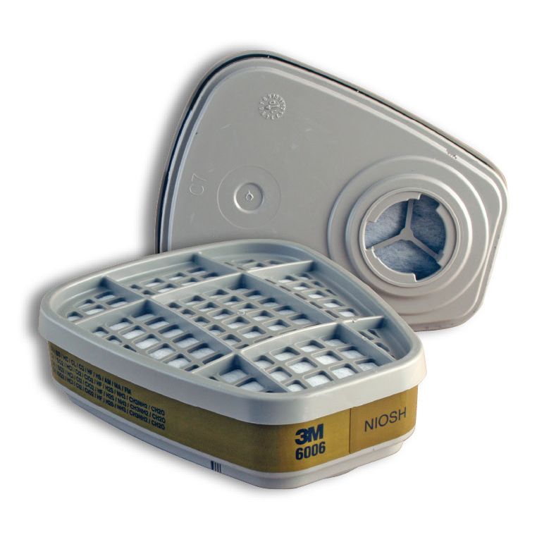 3M 6006 ตลับไส้กรอง ป้องกันไอระเหยสารตัวทำละลาย (แพ็ค 2 ชิ้น)