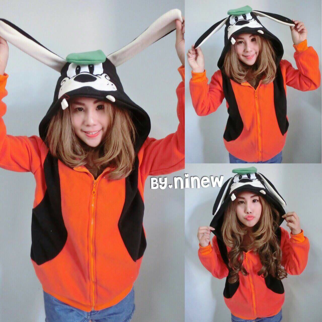 เสื้อกันหนาวฮู้ทการ์ตูน ไซร์ใหญ่