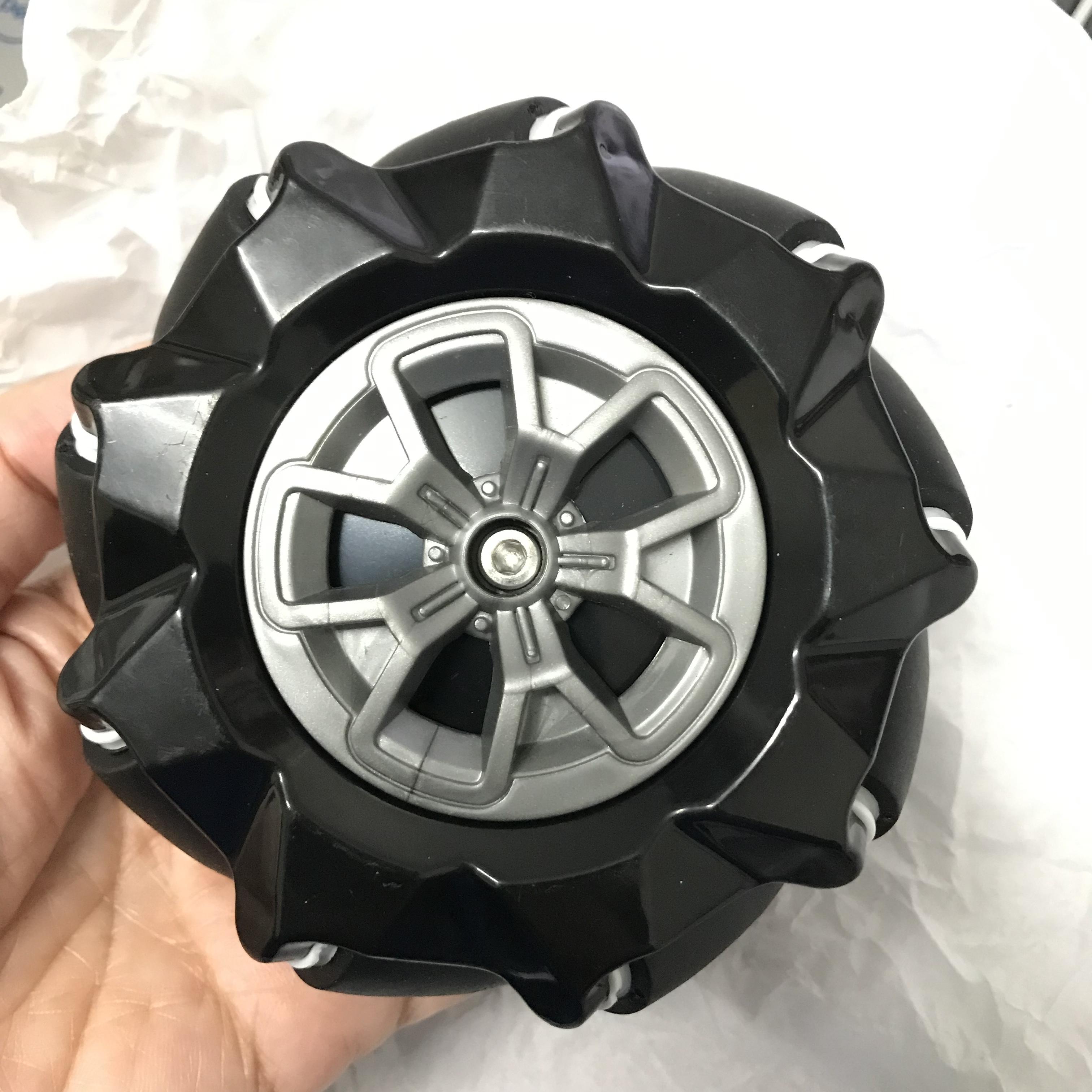 ล้อแมคคานัม Mecanum Wheel ขนาดล้อ 96 มม. wheel hub 6 มม. พร้อม Coupling 4 ตัว