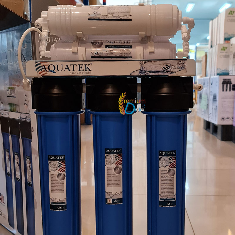 เครื่องกรองน้ำดื่ม6ขั้นตอน 20นิ้ว UF ยี่ห้อ Aquatek