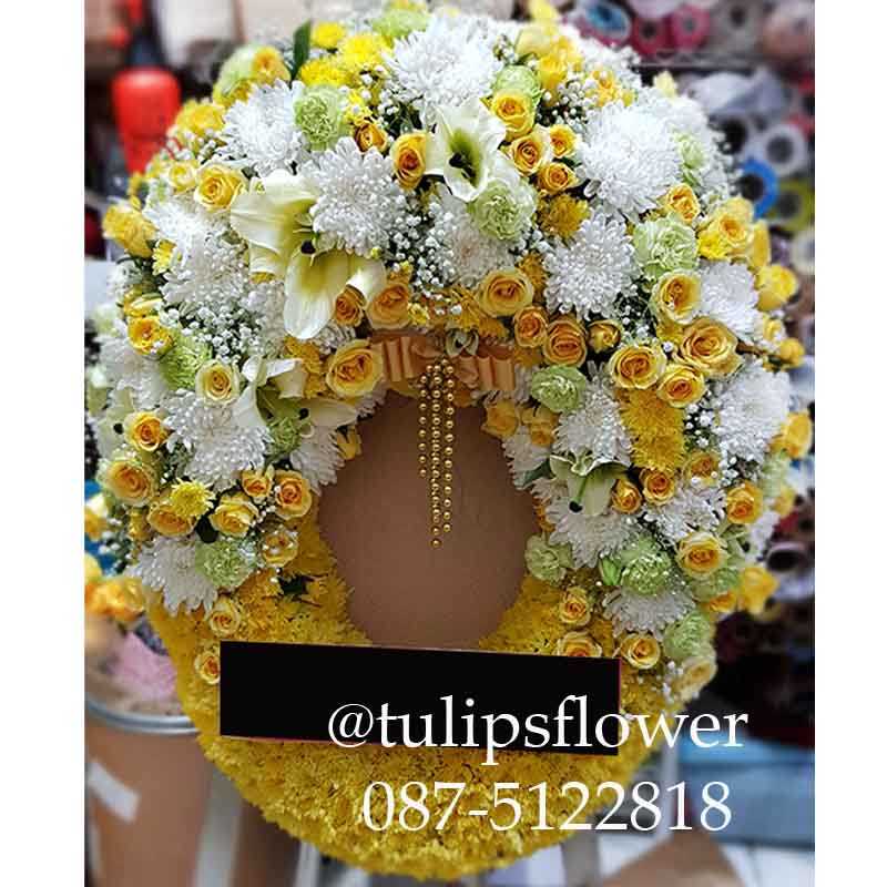 พวงหรีดไม้กระดาน WW0006
