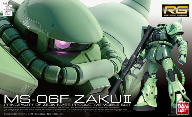 MS-06F Zaku II (RG) (Gundam Model Kits)