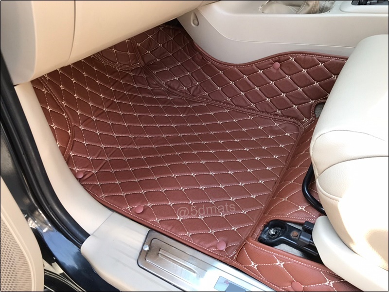 พรมปูพื้นรถยนต์ 6D TOYOTA VIGO CAB พรมหนัง6D เกรดA 12มิล เต็มคัน 3ชิ้น