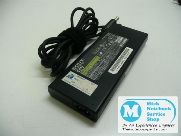 MT00409 อะแดปเตอร์ โน๊ตบุ๊ค SONY VIAO 16V-4A PCGA-AC16V6 หัวเข็ม (Used) 2