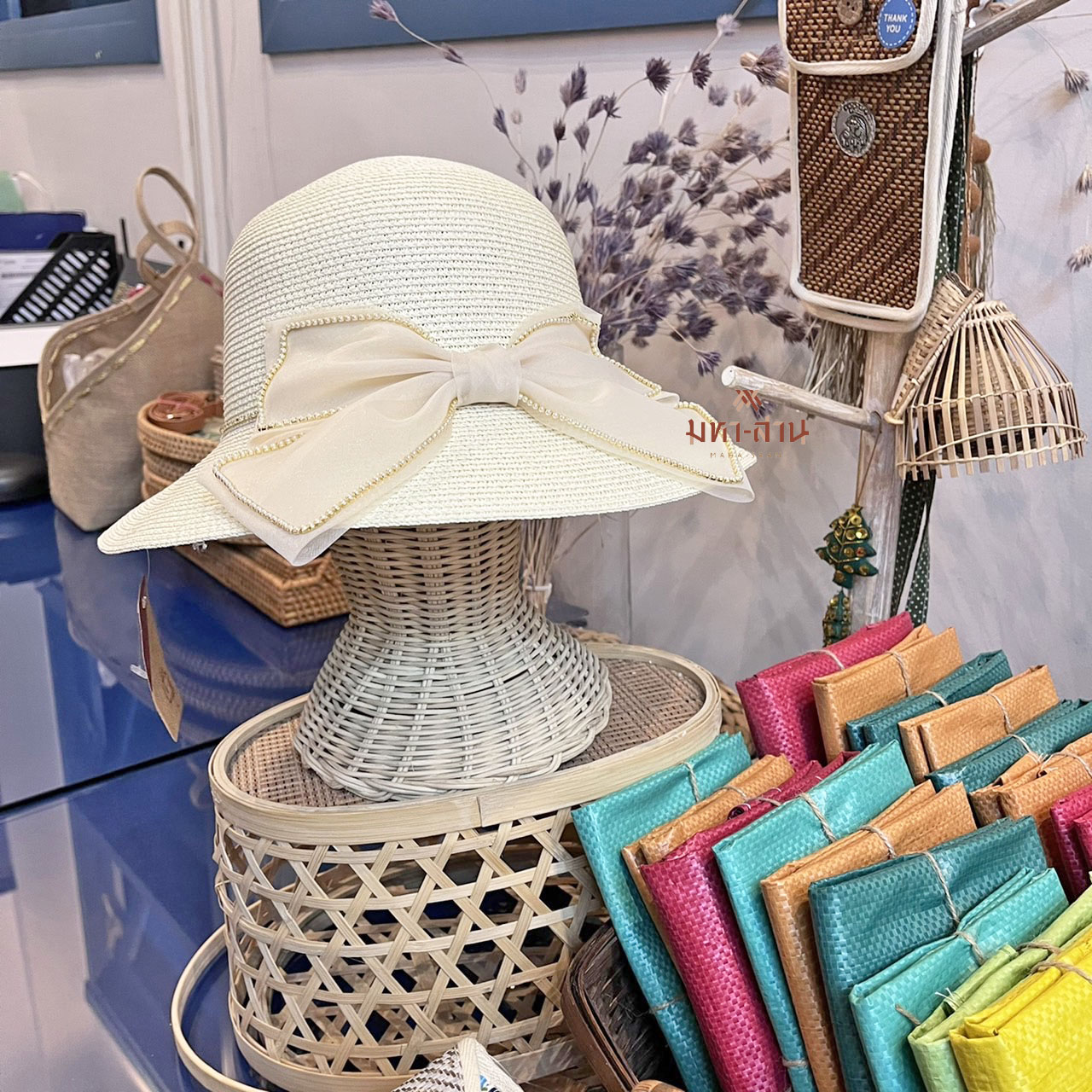 หมวกสาน หมวกไปทะเล หมวกปีกกว้าง 👒