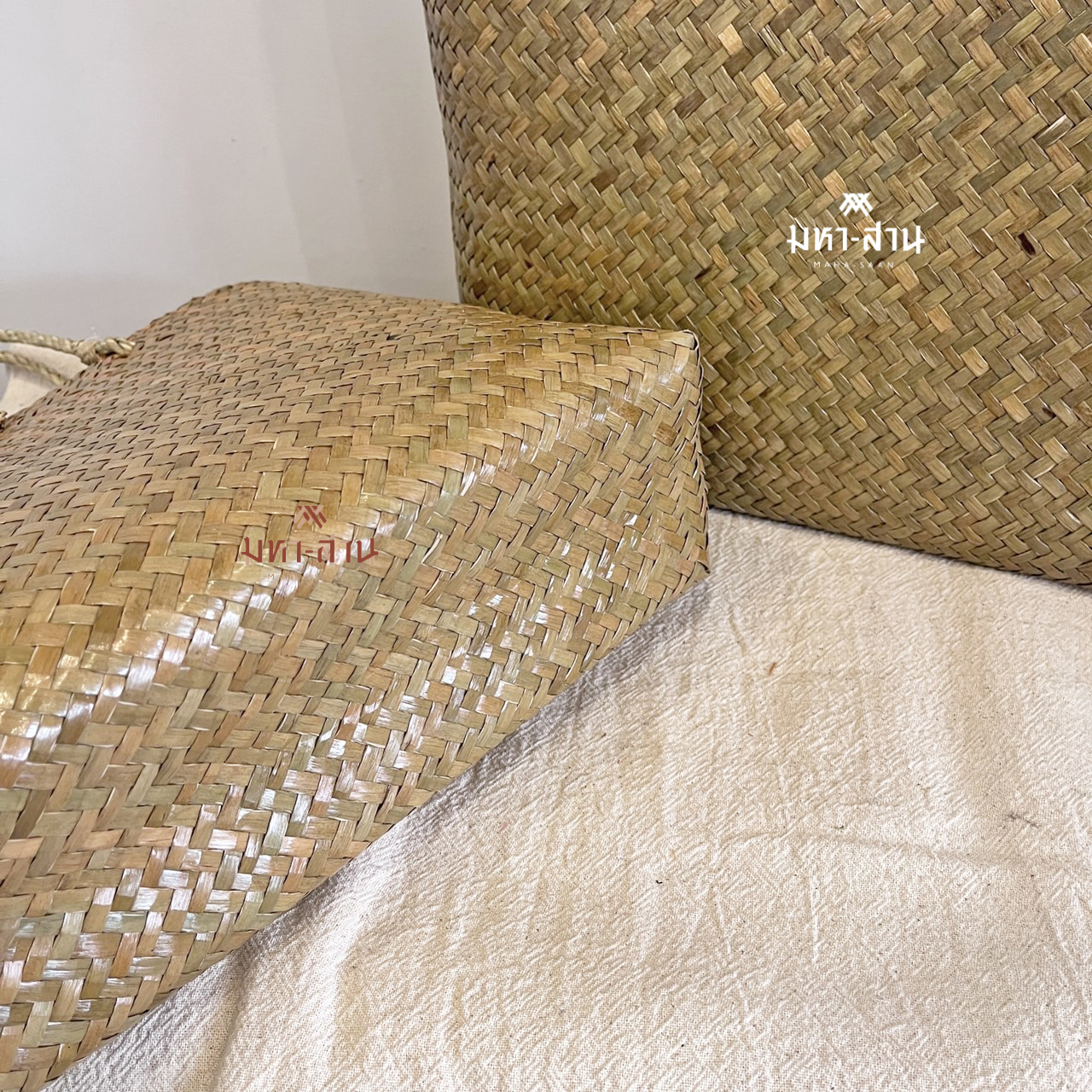 กระเป๋ากระจูด สะพาย สีธรรมชาติ basket bag 🍃