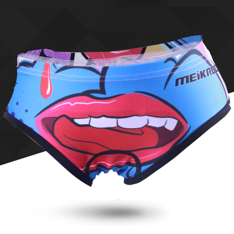 กางเกงจักรยาน ชั้นในเป้าเจล MEIKROO 17 (01) สีน้ำเงิน รูปปาก