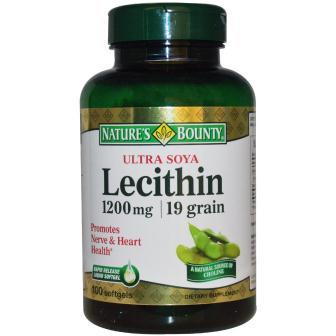 Nature's Bounty, Ultra Soya Lecithin, 1200 mg, 100 Softgels