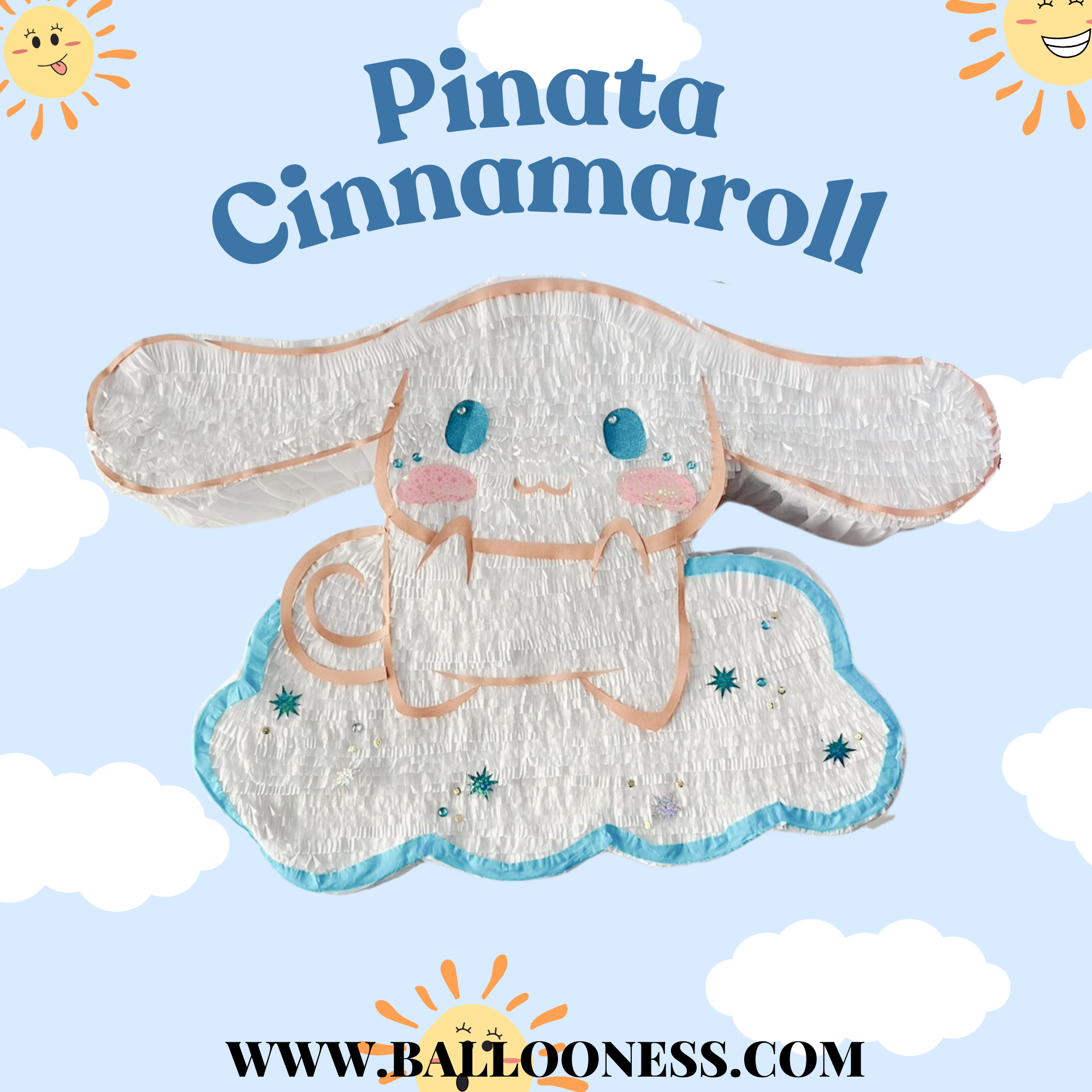 พินาต้า ชินาม่อนโรล / Pinata Cinnamoroll พร้อมไม้ตี (ไม่มีขนม)