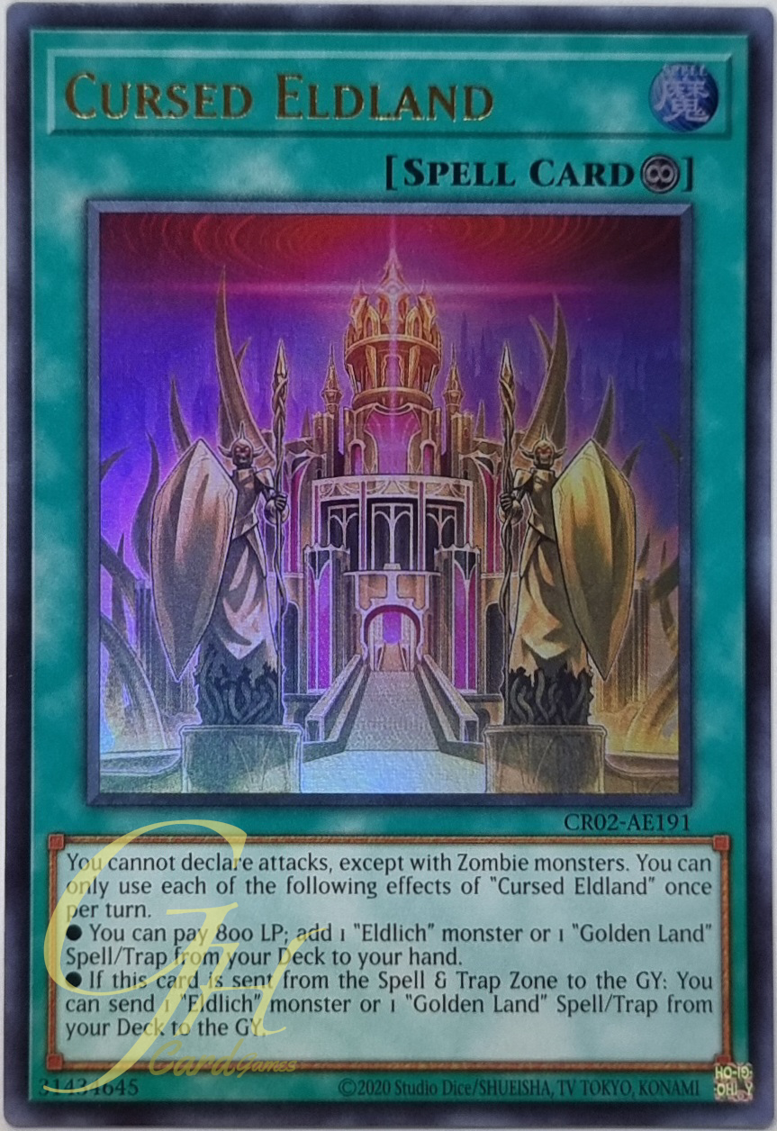Yugioh [CR02-AE191] Cursed Eldland (Ultra Rare)