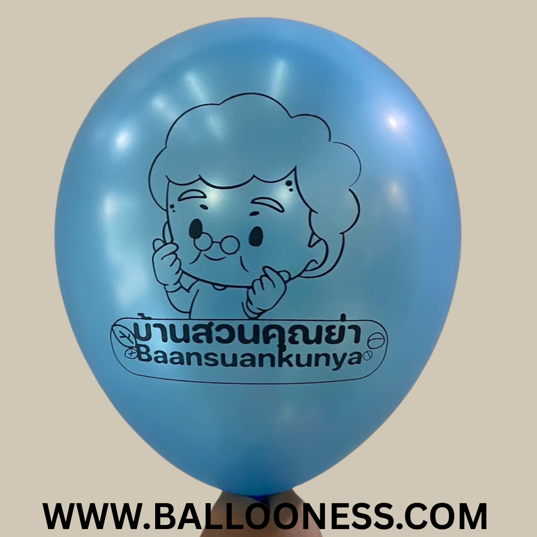 รับสกรีนลูกโป่ง ชัด95percent 1 ด้าน