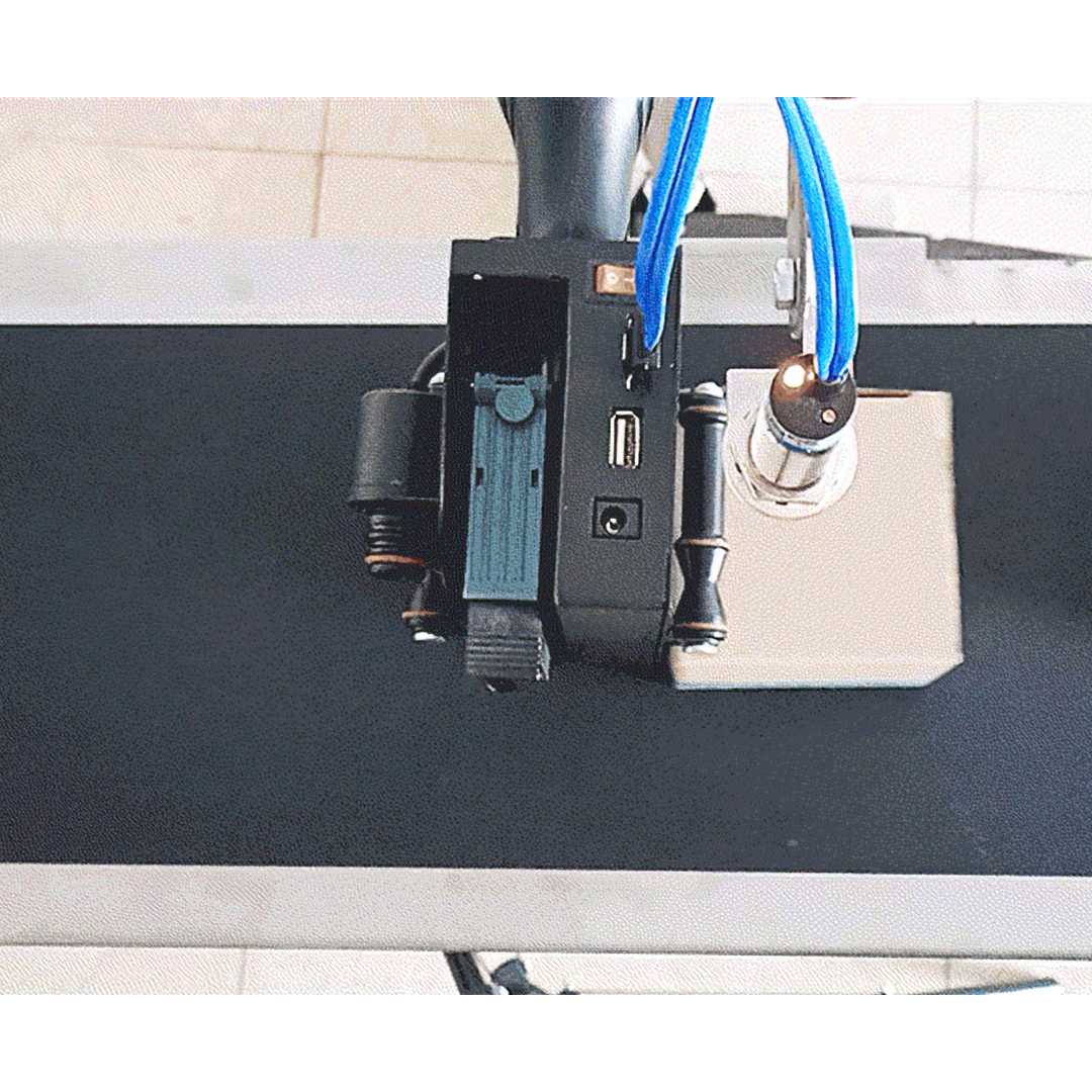 🌈เครื่องพิมพ์วันที่ผลิต วันหมดอายุ พิมพ์โลโก้ พร้อมโต๊ะสายพาน Intelligent hand-held inkjet print ⭐ชุดนี้รวม ขาตั้ง สายพาน พร้อมเซ็นเซอร์ ⭐