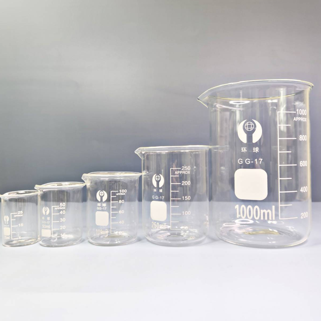 🔅beaker บีกเกอร์ แก้ว ขนาด 25 ml 50ml 100ml 250ml 1000ml Glass Beaker (Borosilicate Glass)