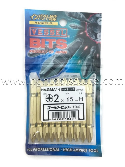 ดอกไขควงลม ยี่ห้อ VESSEL