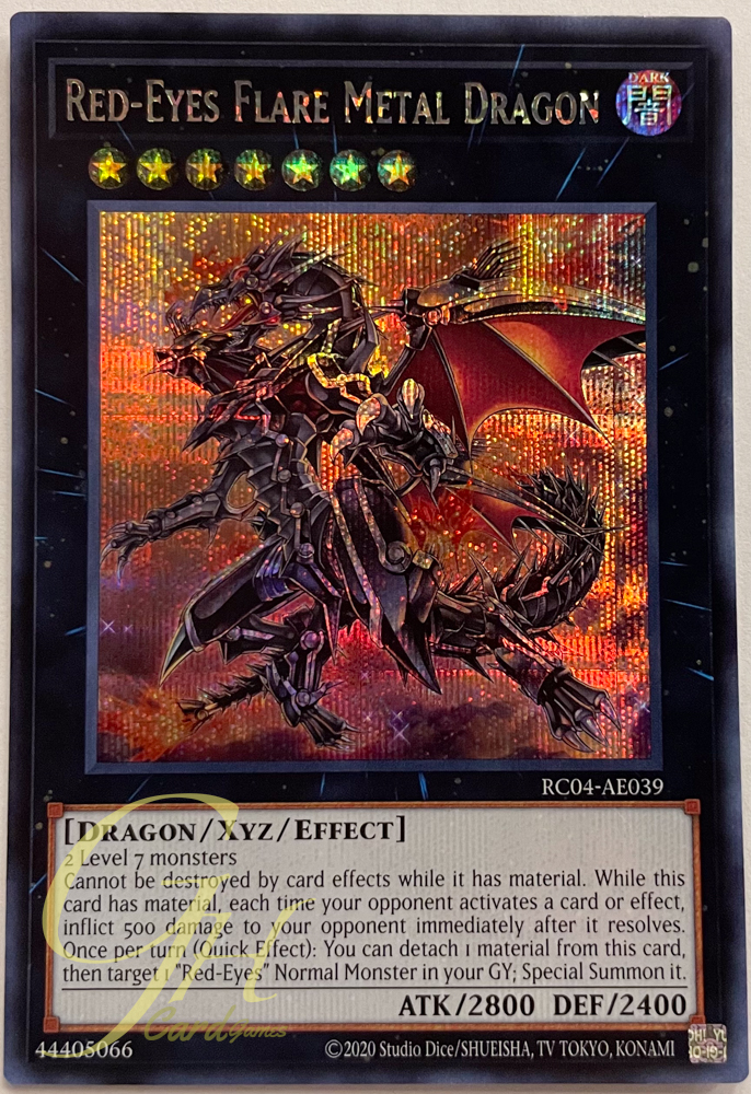 Yugioh [RC04-AE039] Red-Eyes Flare Metal Dragon (Secret Rare)