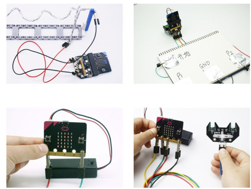 สายไฟหัวคลิปปากจระเข้ 5 เส้นยาว 40 ซม. สำหรับทดลองกับแผงMicro:bit