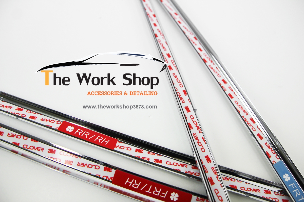 Window Accent for Rio 4 Door ( ชุดโครเมี่ยมแต่งขอบกระจกด้านล่าง )