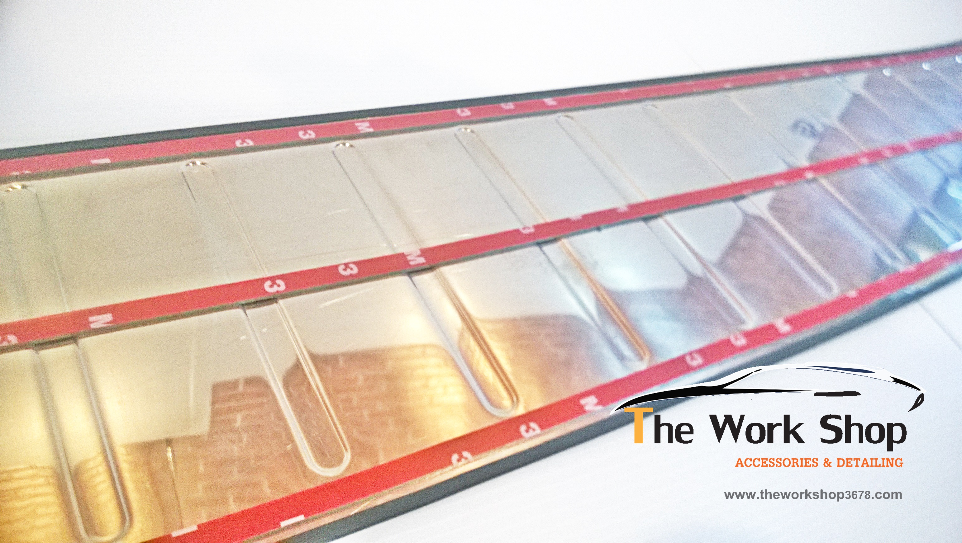 Stainless : Rear Bumper Front Plate - สแตนเลสกันรอยชนหลัง