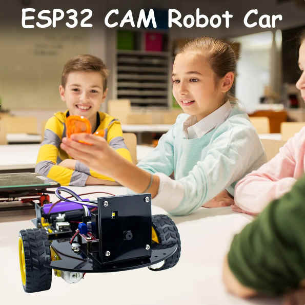 ชุดSmart Robot Car Kit 2WD ESP32 พร้อมกล้องWifi (ไม่รวมแบตเตอรี่ รุ่น 18650) ESP32CAM