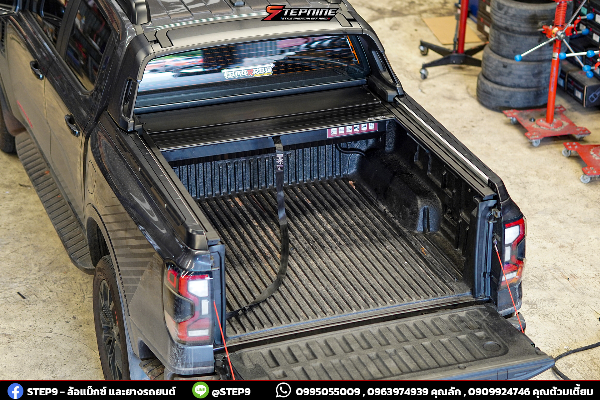 ติดตั้งฝาปิดท้ายกระบะ HAMER ROLLER LID MANUAL สำหรับ Ford Ranger Next Gen