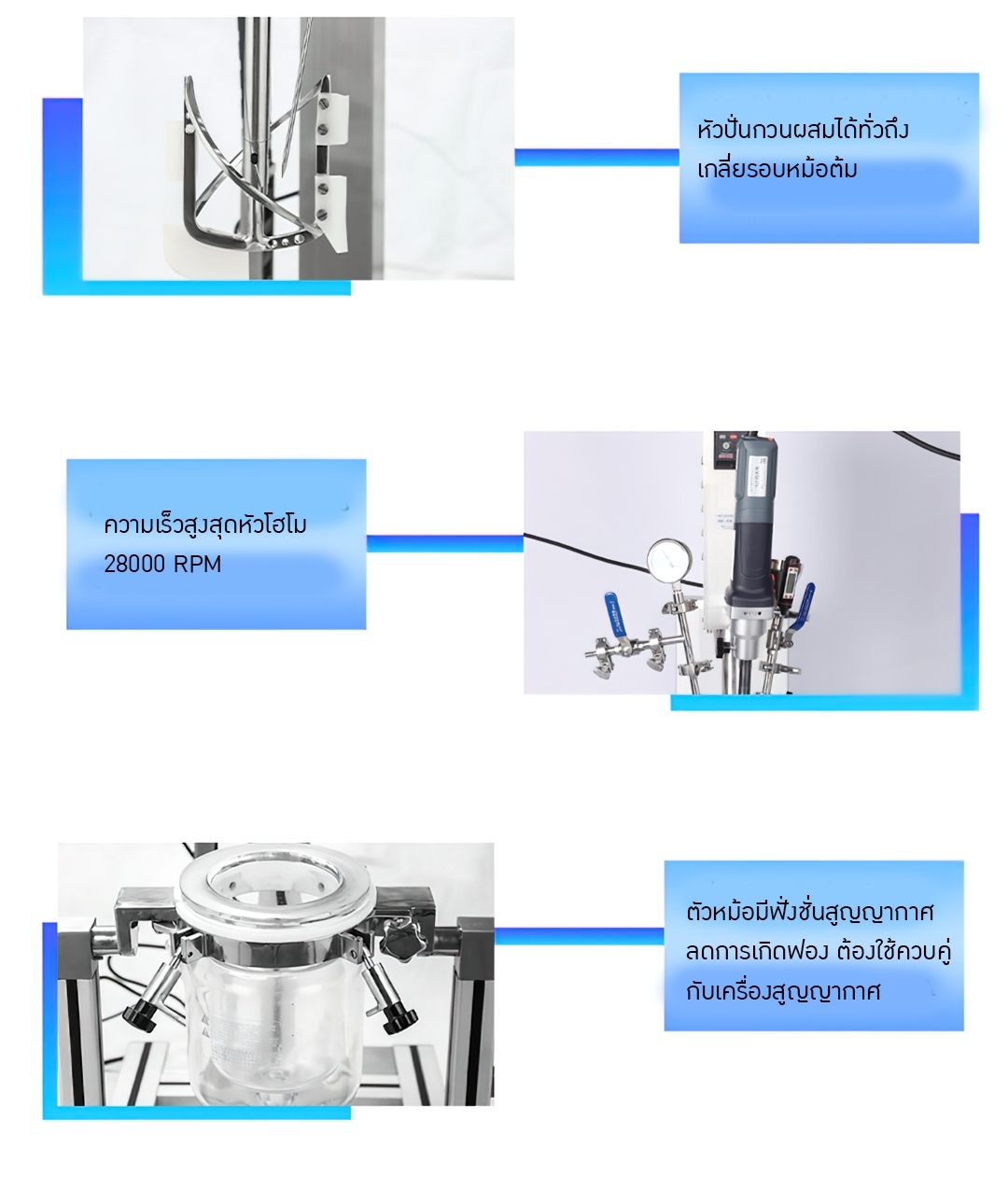 เครื่องสำหรับการผสมกวน อิมัลชั่นในห้องปฏิบัติ FL-1L