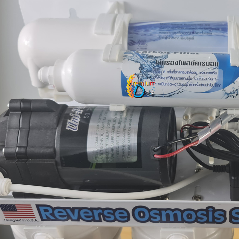 ถังกรองน้ำภายในบ้าน2ถังขนาดจุสาร50ลิตร ระบบล้างAUTO+เครื่องกรองน้ำดื่มระบบRO
