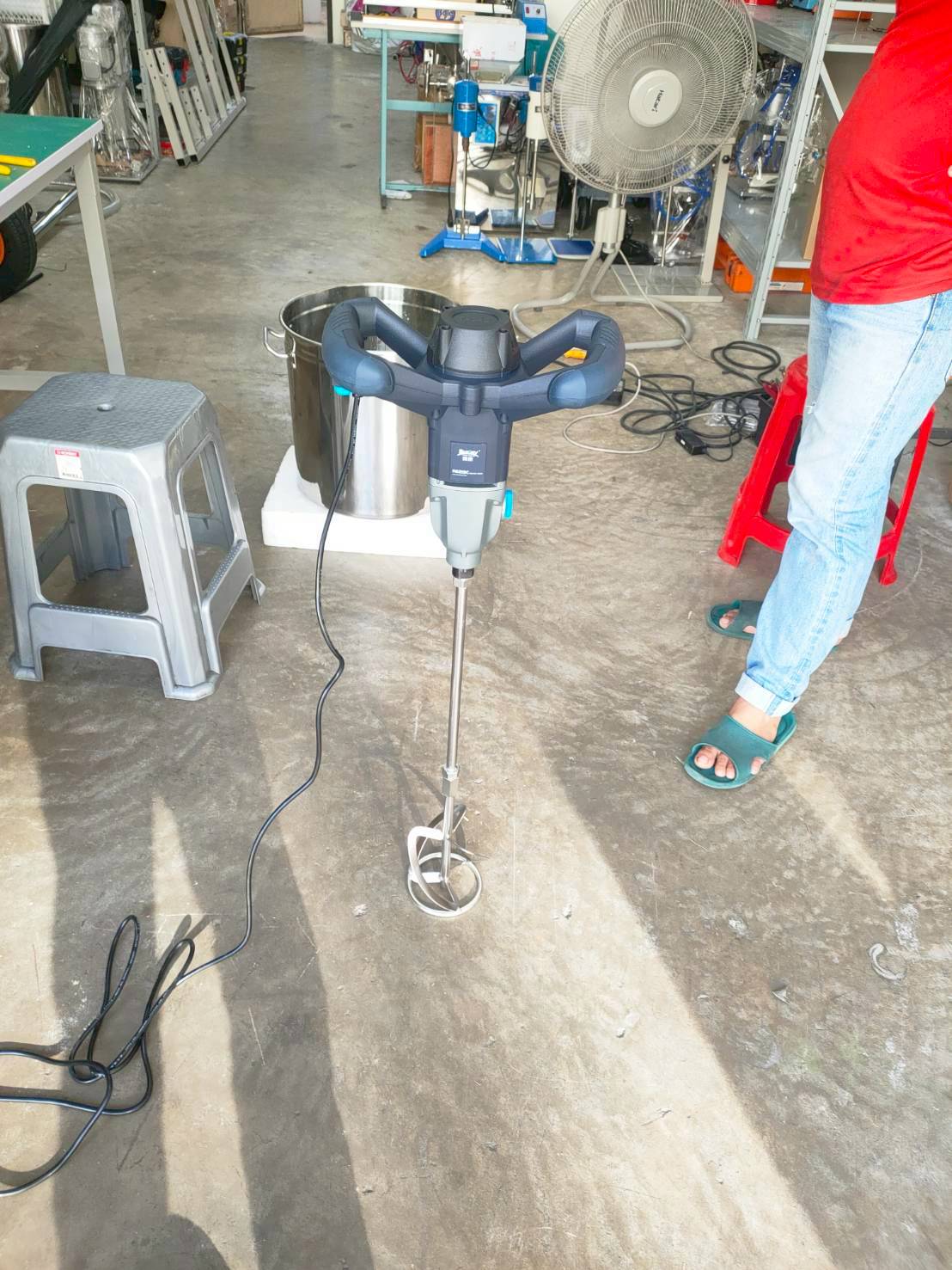 🌈(12442) เครื่องปั่นผสม แบบมือถือ mixer machine รุ่น R6201B Burley