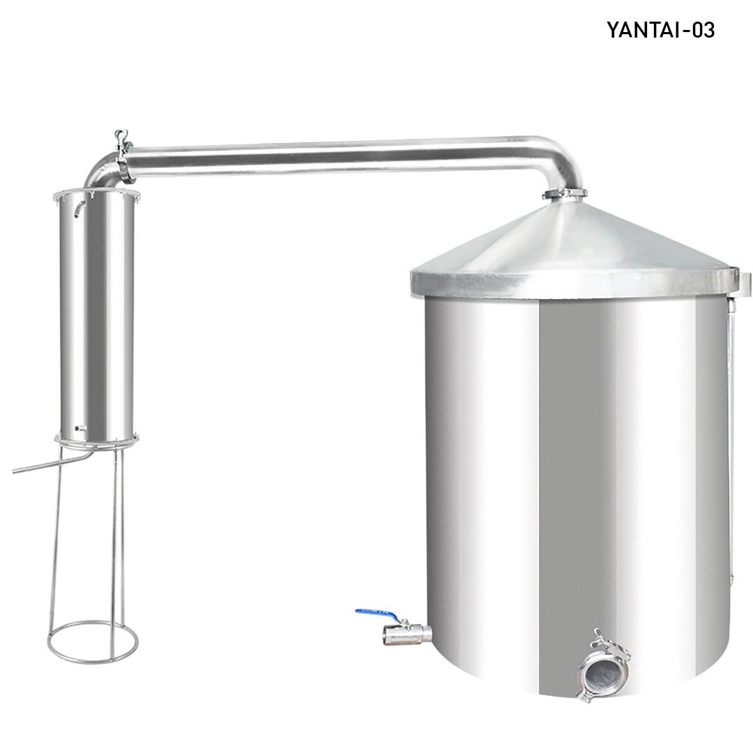 YANTAI-03 หม้อต้ม หม้อกลั่น กลั่นสมุนไพร กลั่นน้ำมันหอมระเหย ,เหล้า,ไวน์ 150L