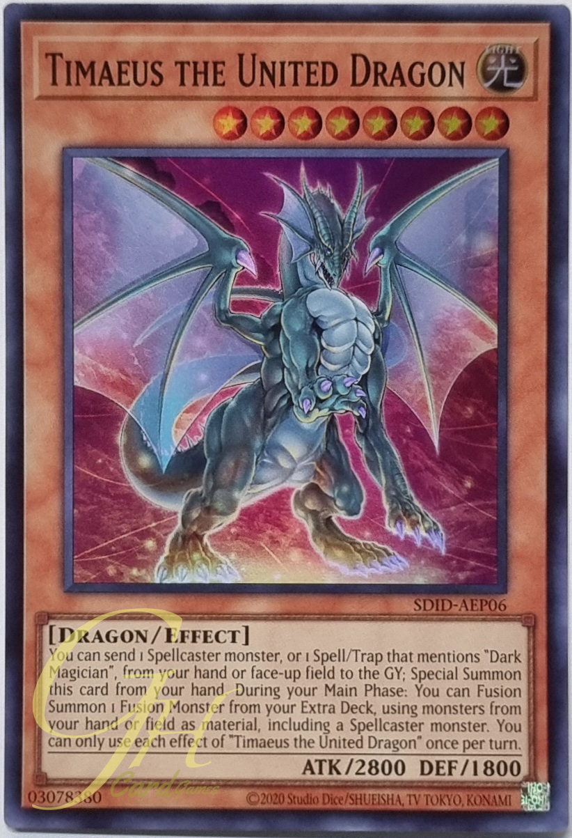Yugioh [SDID-AEP06] Timaeus the United Dragon (Super Rare)