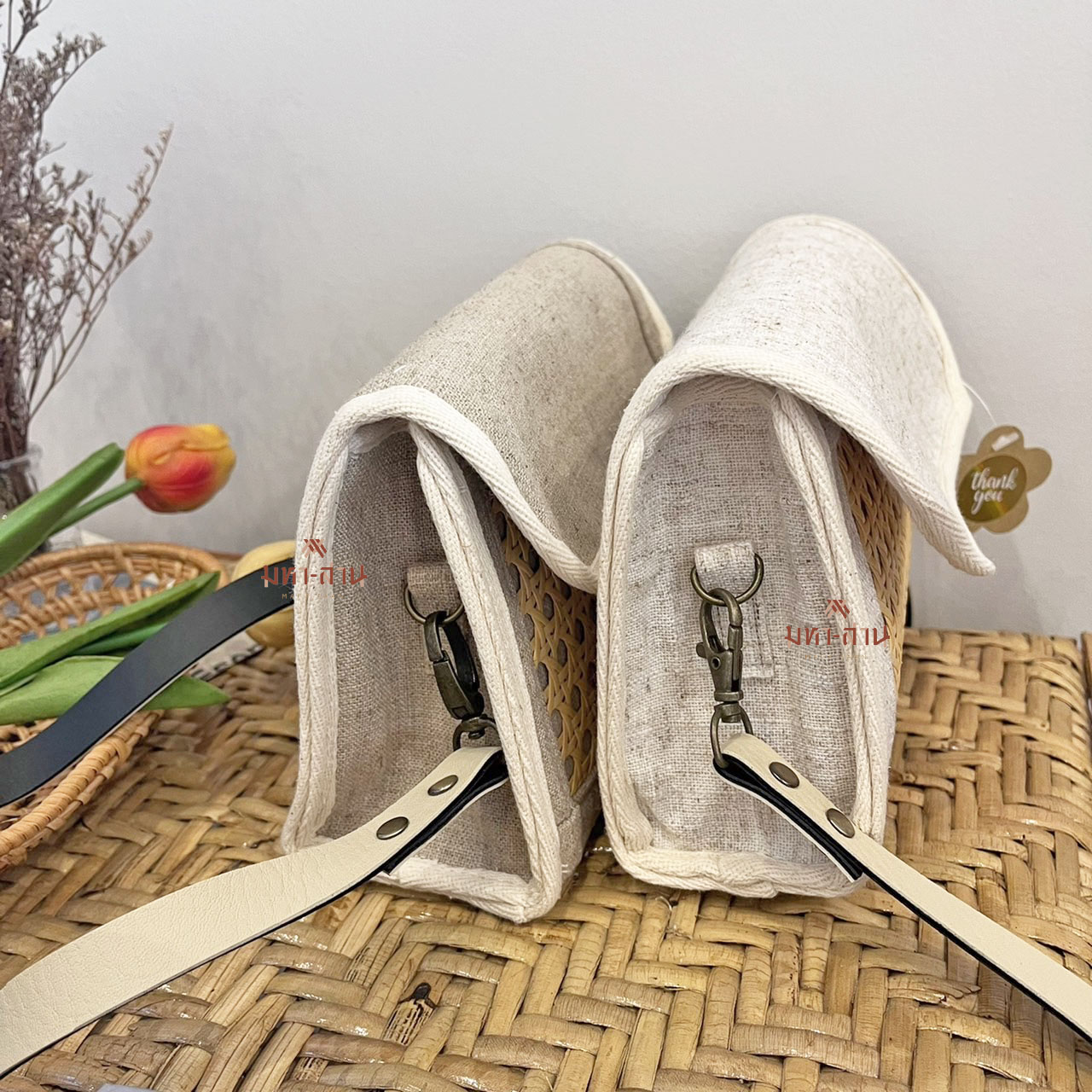 กระเป๋าสาน ฝาพับ สะพายน่ารัก กระเป๋าถือ กระเป๋าผู้หญิง กระเป๋าเด็ก สำเนา