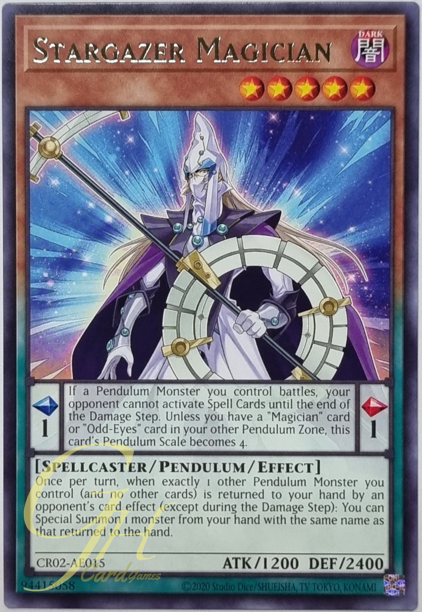 Yugioh [CR02-AE015] Stargazer Magician (Rare)