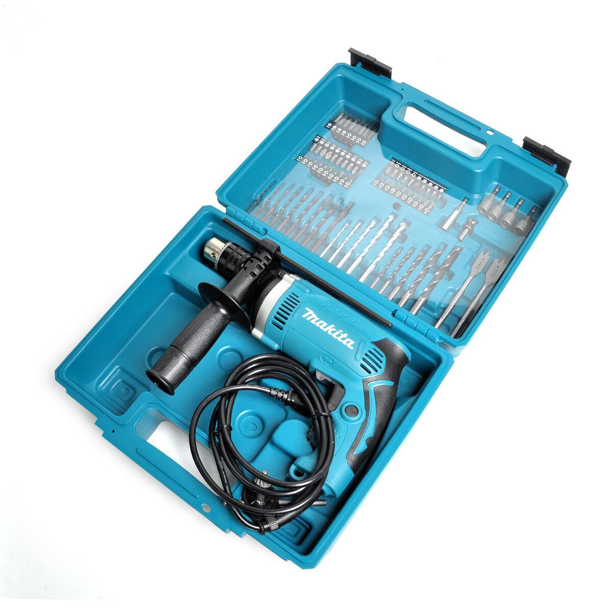 MAKITA HP1630KX3 สว่านกระแทก 16MM ชุด 74 ชิ้น MAKITA