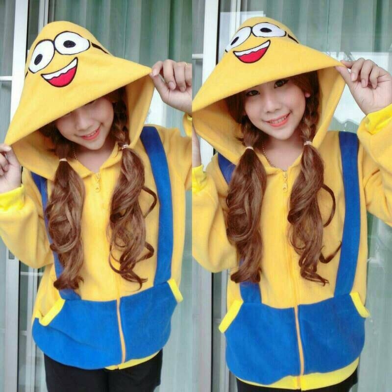 เสื้อกันหนาวฮู้ทการ์ตูน ไซร์ใหญ่