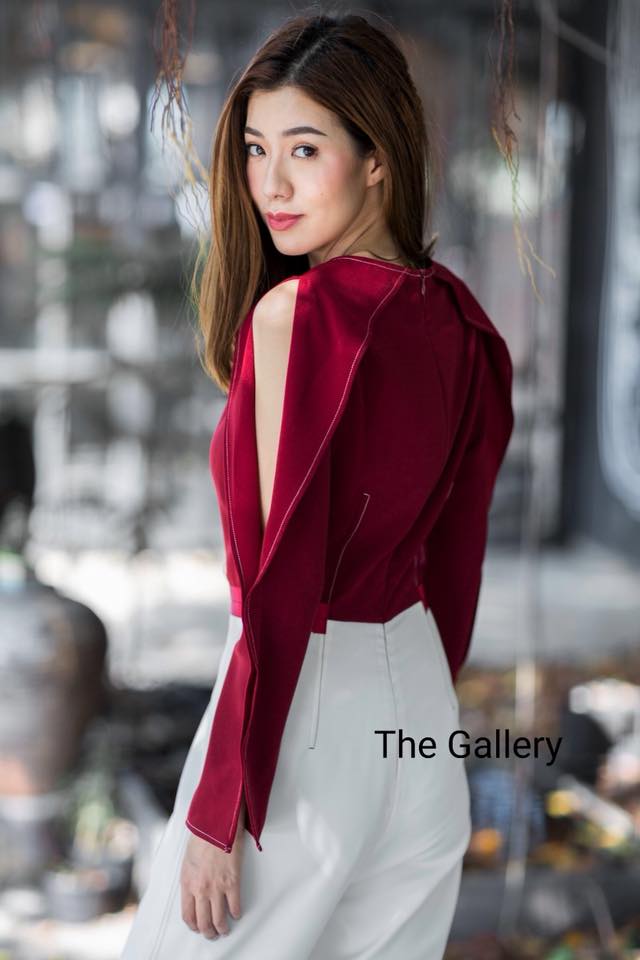 ชุดจั้มสูทขายาวตัดต่อสี