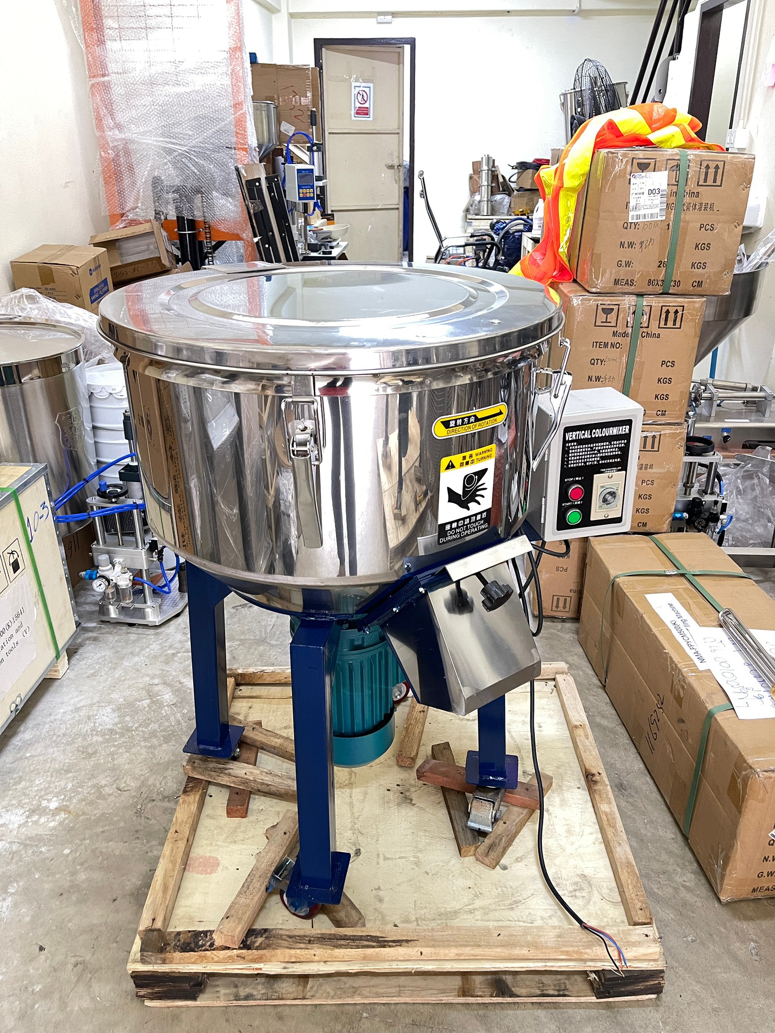 เครื่องผสมอเนกประสงค์ ผสมอาหาร ผสมยา ผสมเม็ดพลาสติก และอื่นๆ MM1 stainless steel mixer