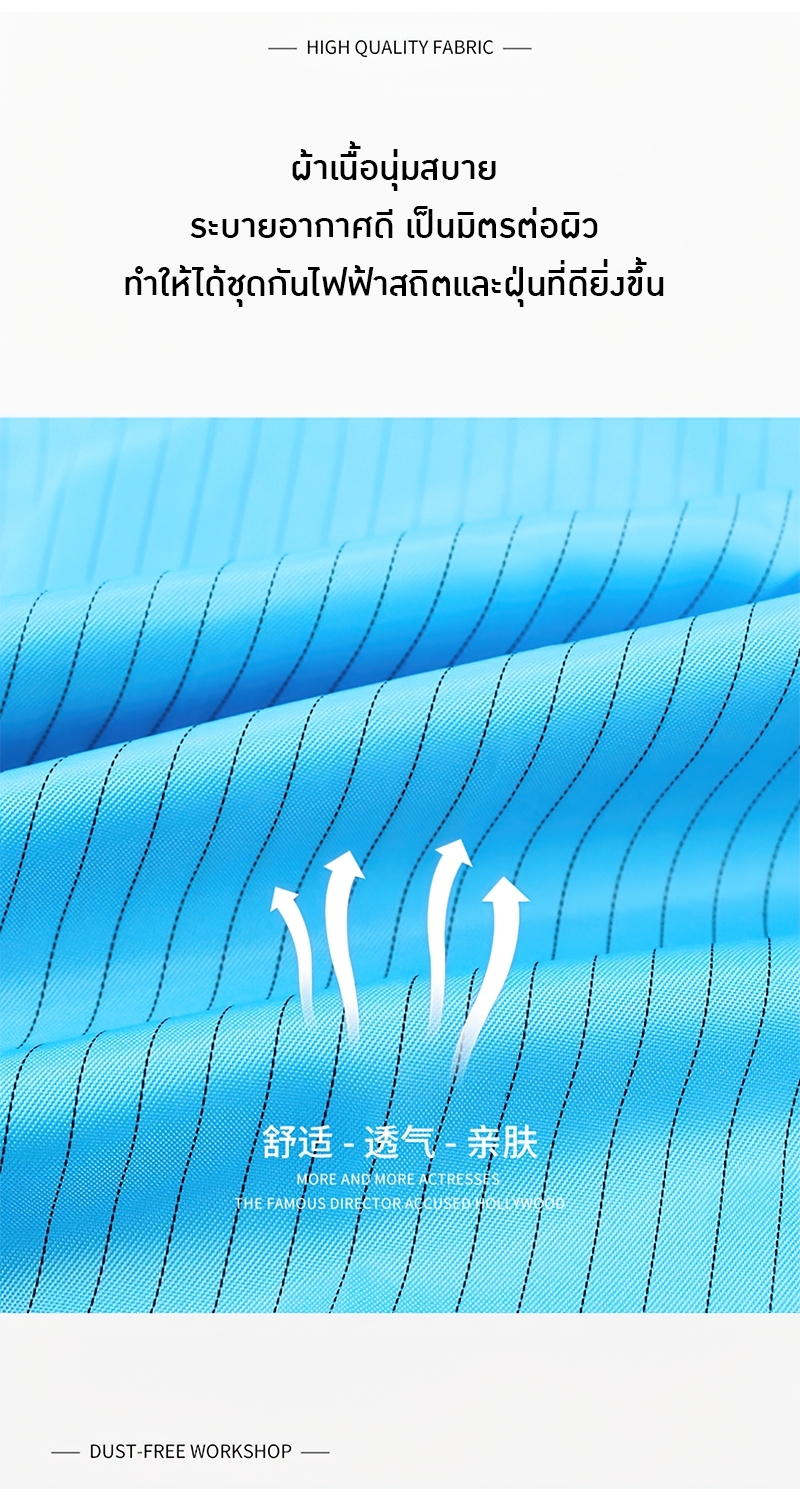 ชุดหมีป้องกันไฟฟ้าสถิตสำหรับโรงงาน ชุดโรงงาน 👷♀️👷♂️ BRT-011