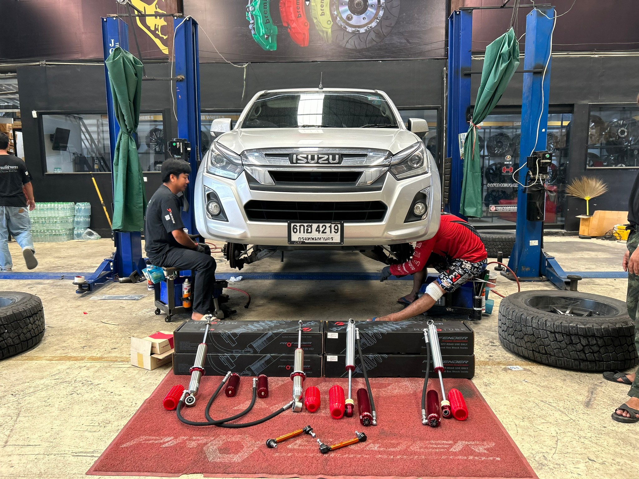 โช้คPROFENDER ยก หน้า-หลัง SUBTANK ปรับ8ระดับ ลูกหมากกันโคลงหน้า SUN