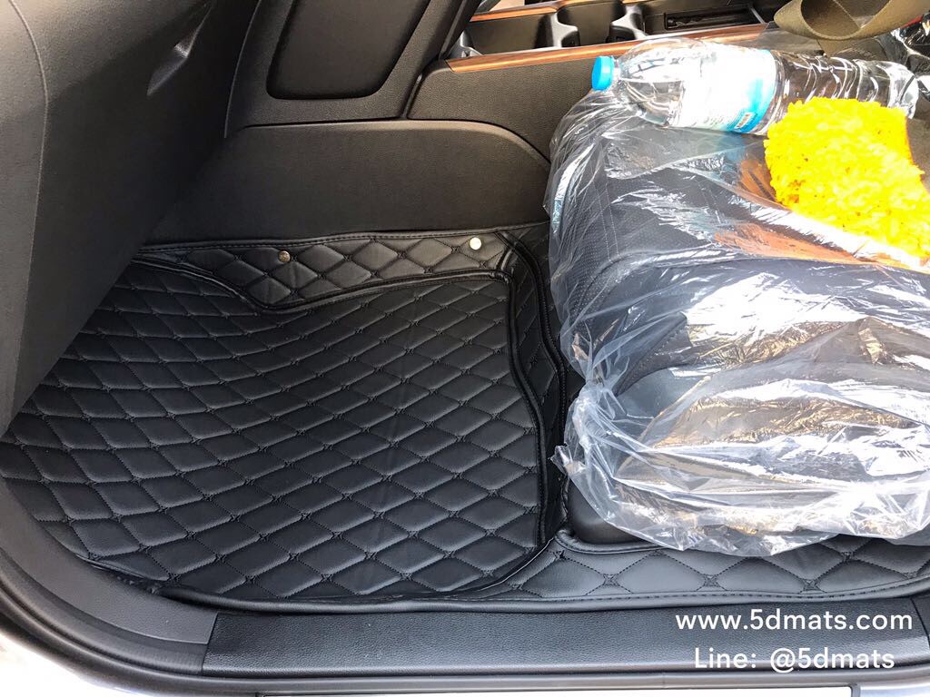 พรมปูพื้นรถยนต์6D NEW CR-V G5 SUV5ที่นั่ง รุ่นVIP แบบหนา 13 มิล สีดำ เต็มคัน