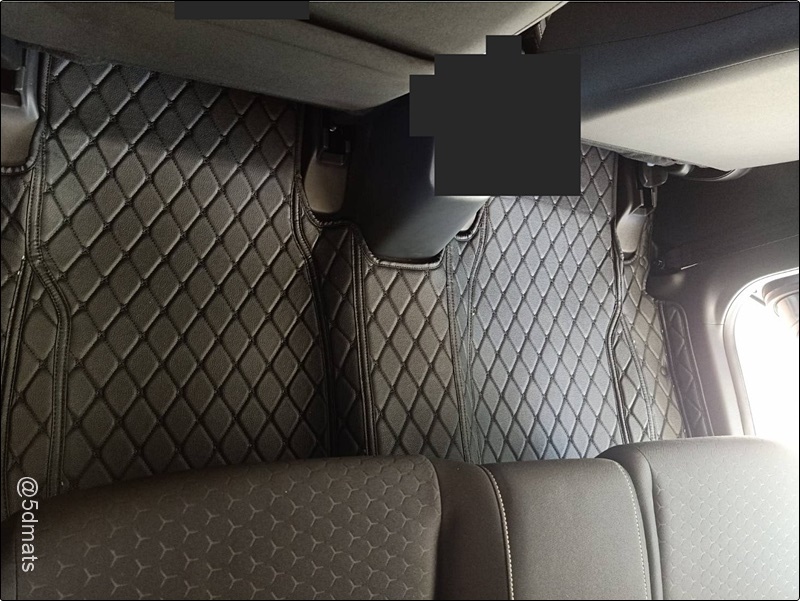 พรมปูพื้นรถยนต์ 6D HONDA CITY ปี2008-13 พรมหนัง6D เกรดA เต็มคัน 3ชิ้น